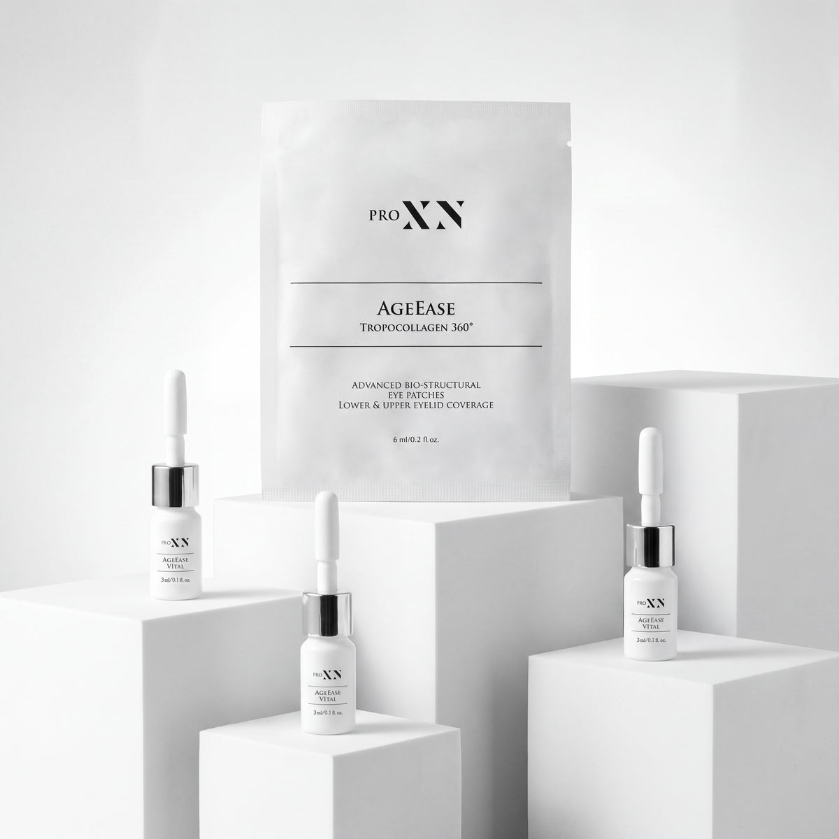 ProXN AgeEase Tropocollagen 360 - płatki z biocelulozy pod oczy