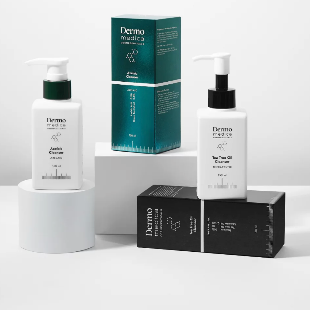 Zestaw Tea Tree Oil Cleanser 150 ml + Azelaic Cleanser 150 ml Dermomedica