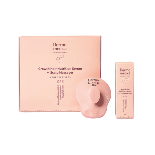 Zestaw Growth Hair Nutrition Serum 60 ml + Scalp Massager Dermomedica
