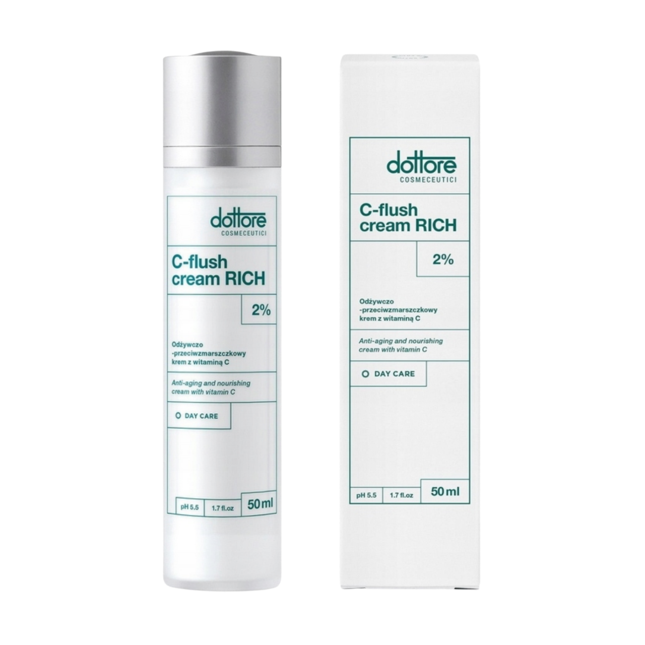 C-flush cream RICH Dottore 50 ml – odżywczo-przeciwzmarszczkowy krem do twarzy z witaminą C