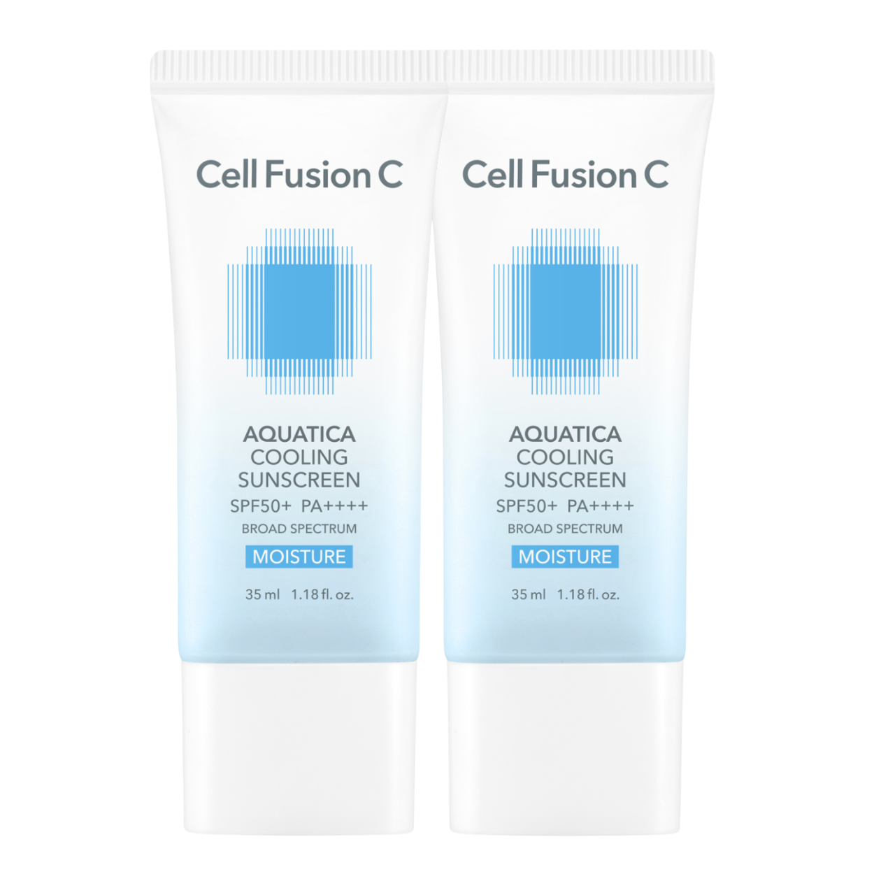 Aquatica Cooling Sunscreen SPF50+ 2 x 35 ml Cell Fusion C