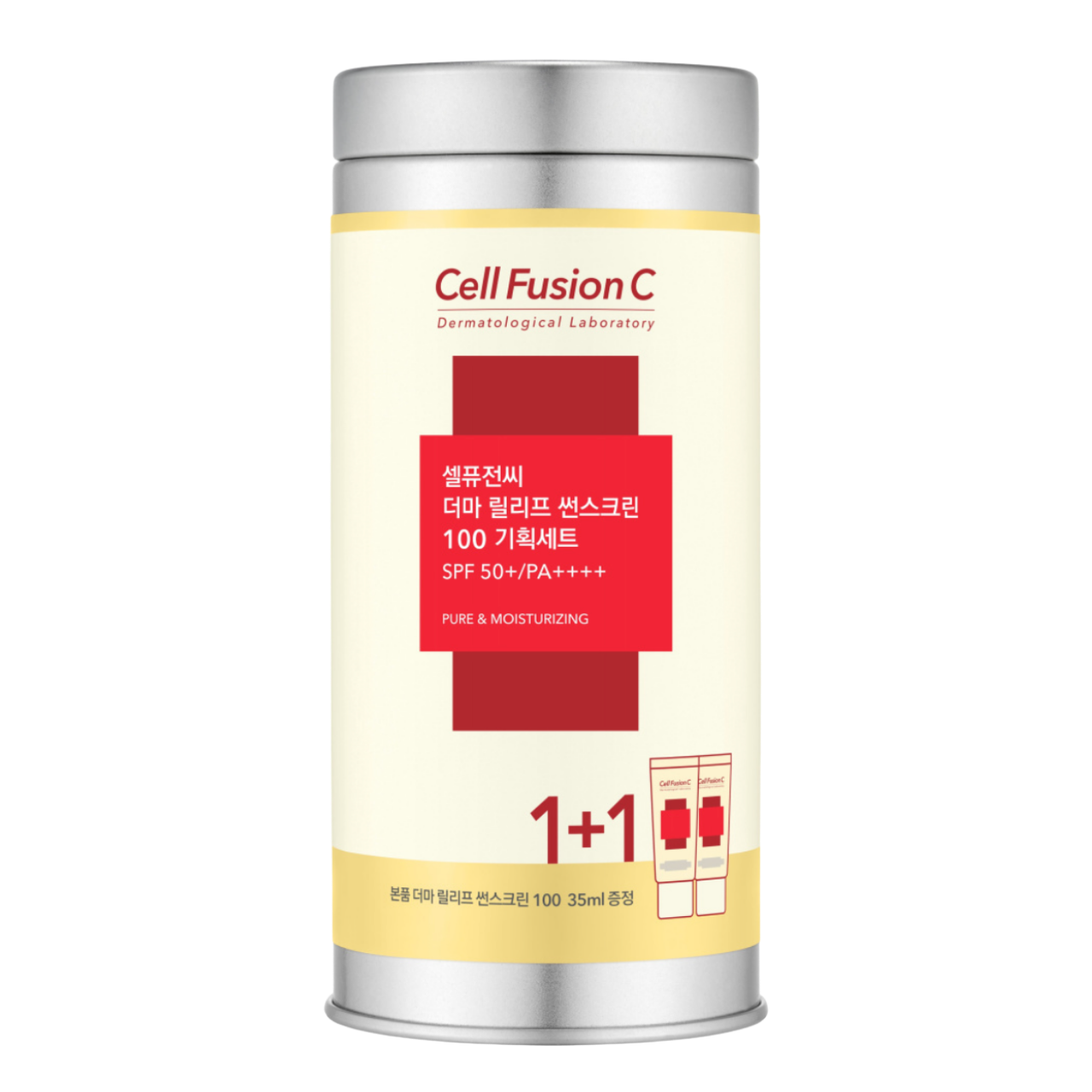 Derma Relief Sunscreen100 SPF 50+/PA+++ Cell Fusion C 2 x 35 ml