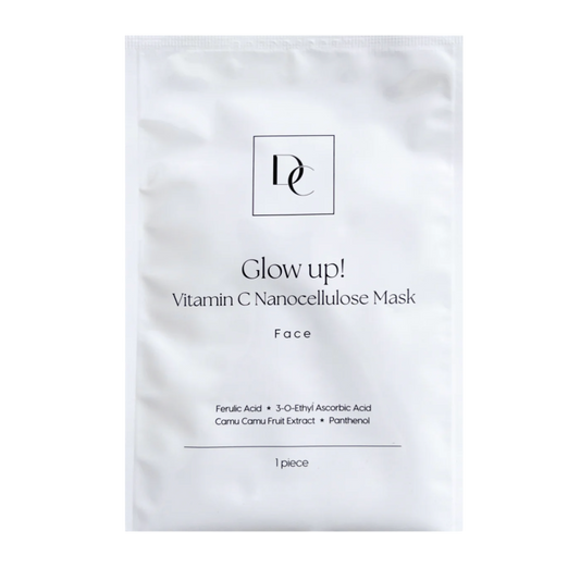 GLOW UP! Vitamin C Nanocellulose Mask Face Dermomedica 1 szt - maska w płachcie