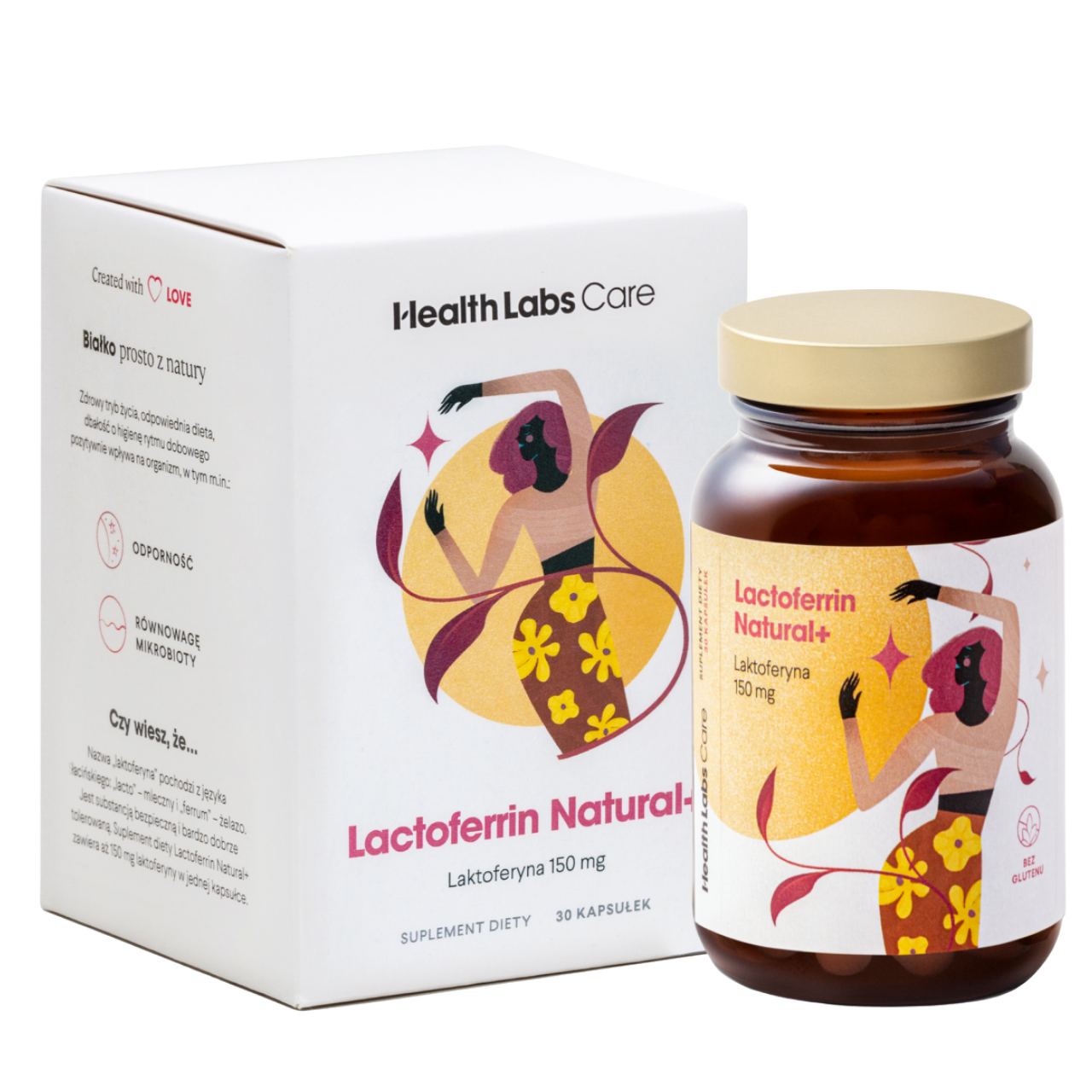 Lactoferrin Natural+ Health Labs Care - suplement diety 30 kapsułek