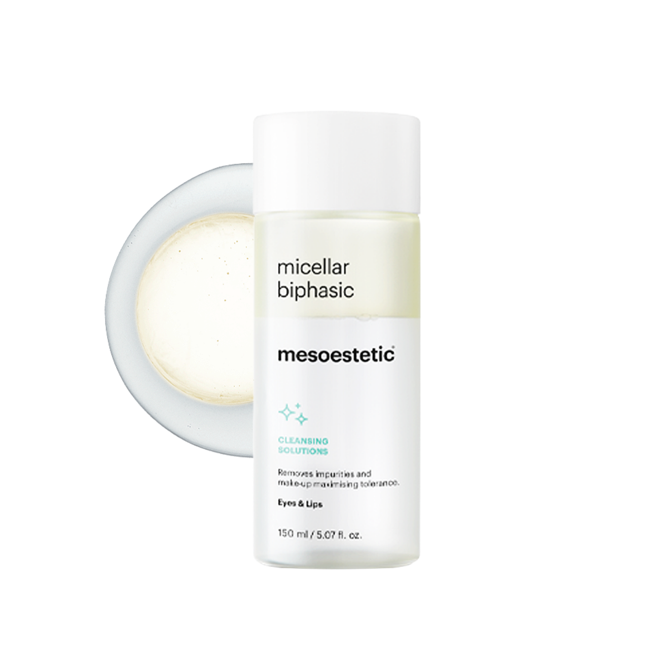 Micellar biphasic Mesoestetic 150 ml – dwufazowy płyn micelarny do demakijażu