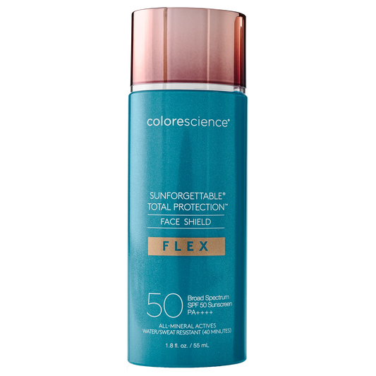 Face Shield Flex Sunforgettable® Total Protection® SPF 50 Colorescience 55 ml – koloryzująca mineralna emulsja ochronna do twarzy