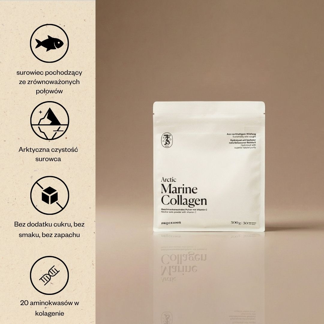 Proceanis Arctic Marine Collagen - kolagen z dorsza w proszku, suplement diety 300 g