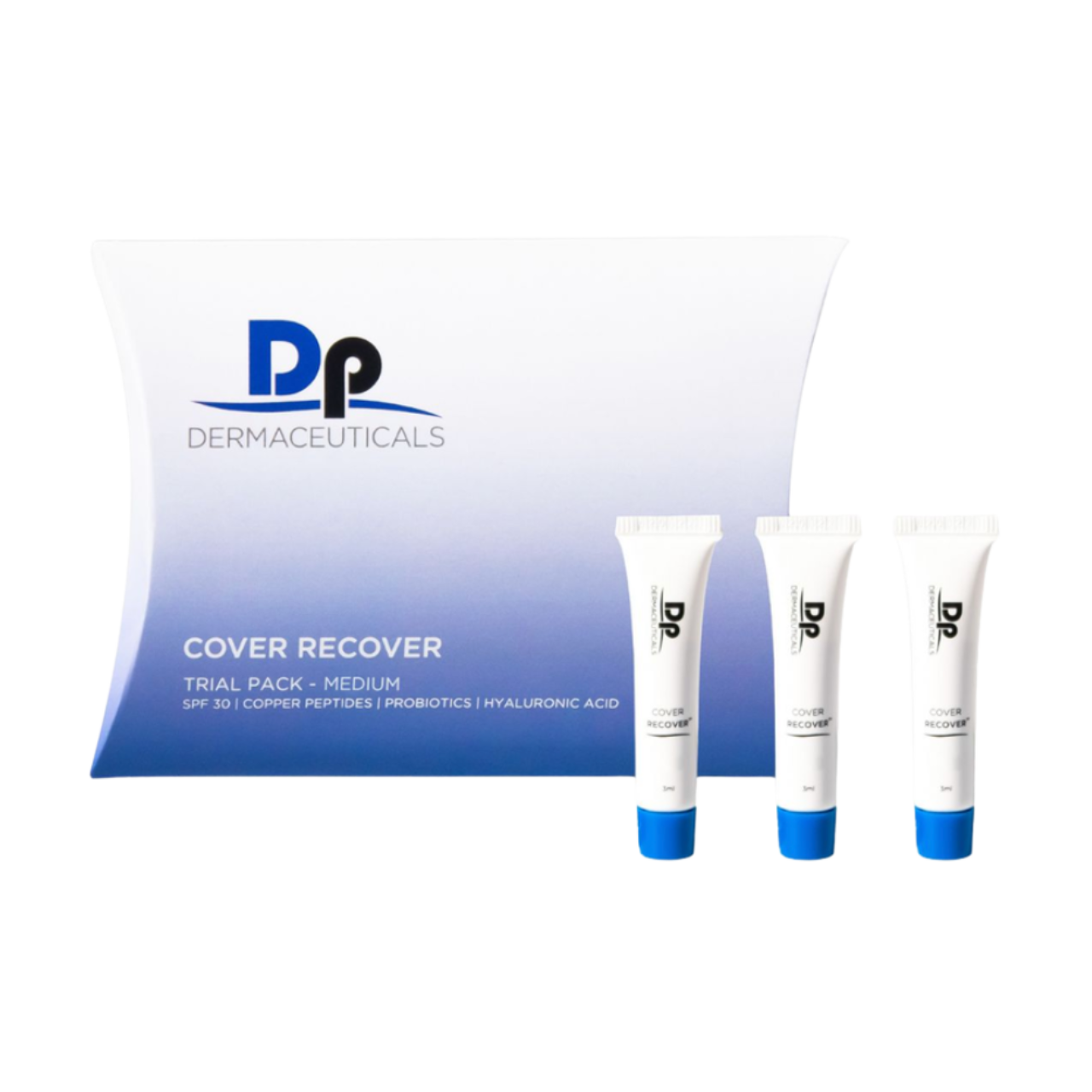 Cover Recover DP Dermaceuticals 3 x 3 ml - podkład medyczny z kolorem SPF30