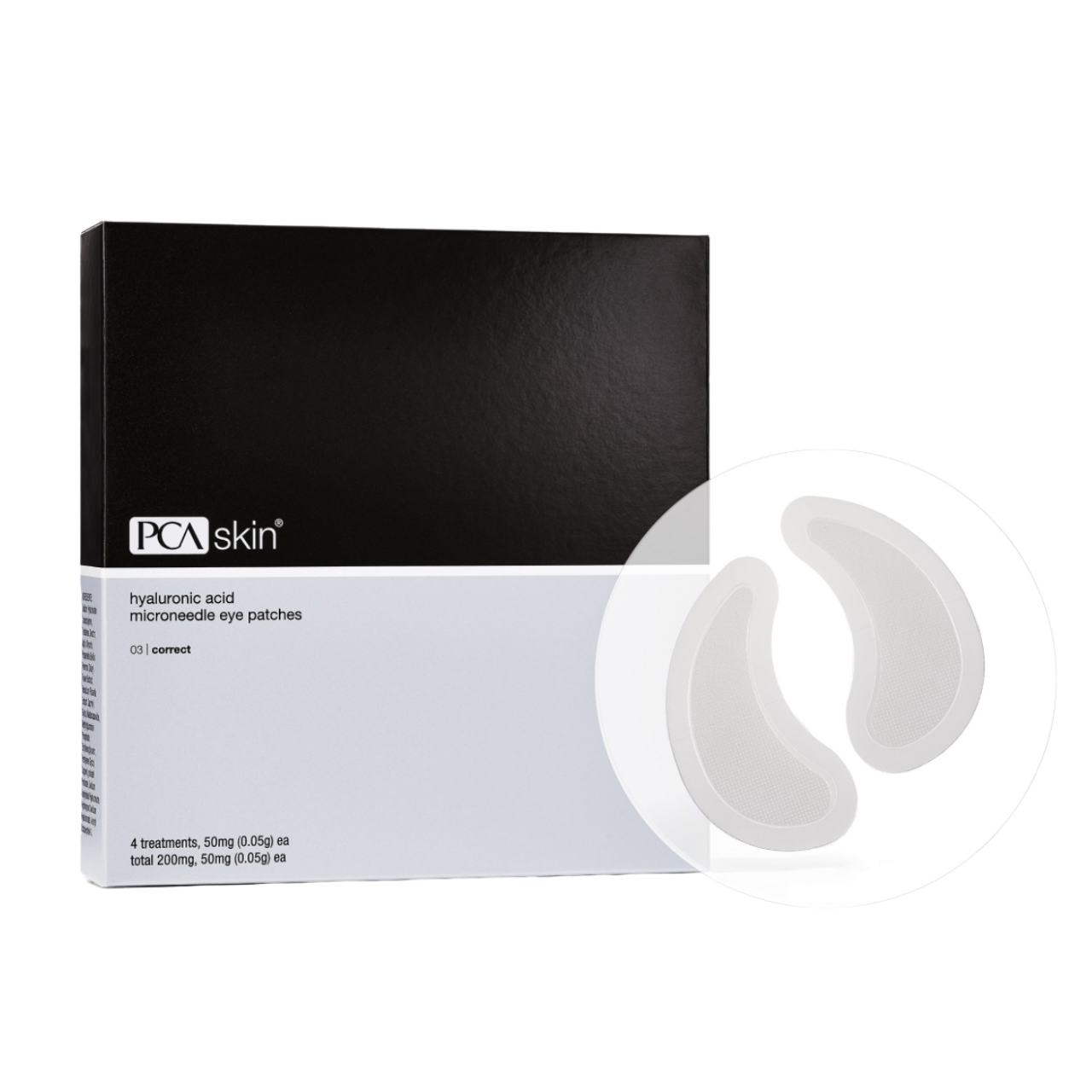 Hyaluronic Acid Microneedle Eye Patches PCA Skin - płatki pod oczy z mikroigłami