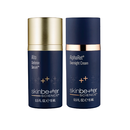 A-Team Duo Kit Skinbetter Science – zestaw AlphaRet® Overnight Cream i Alto Advanced Defense and Repair Serum™