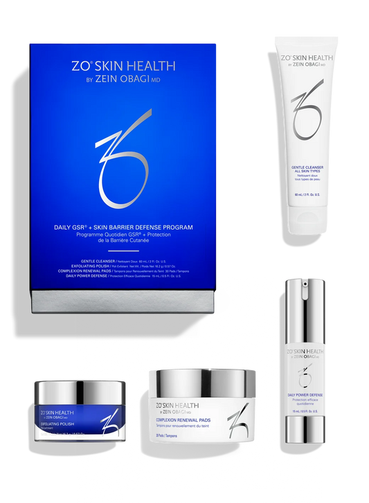 Daily GSR + Skin Barrier Defense Program ZO Skin Health - zestaw oczyszczająco-ochronny 4 produkty