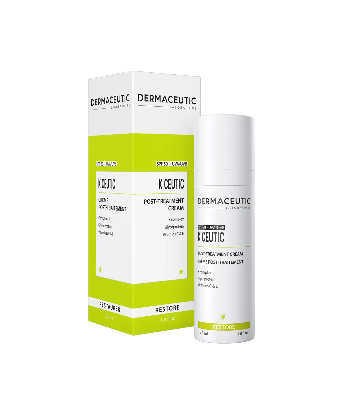 K Ceutic Dermaceutic 30 ml- Odbudowujący krem pozabiegowy z SPF 50