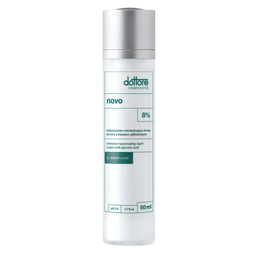 Novo Dottore 50 ml – intensywnie odmładzający krem na noc z 8% kwasem glikolowym