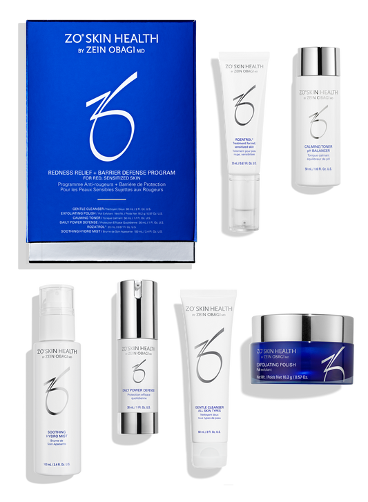 Redness Relief + Barrier Defense Program ZO Skin Health - zestaw na rumień i wzmocnienie bariery 6 produktów