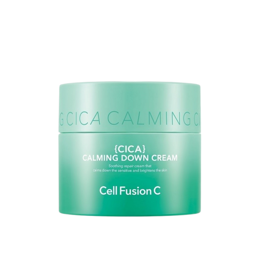 Cell Fusion C Cica Calming Down Cream 50 ml – kojący krem łagodzący zaczerwienienia do cery wrażliwej