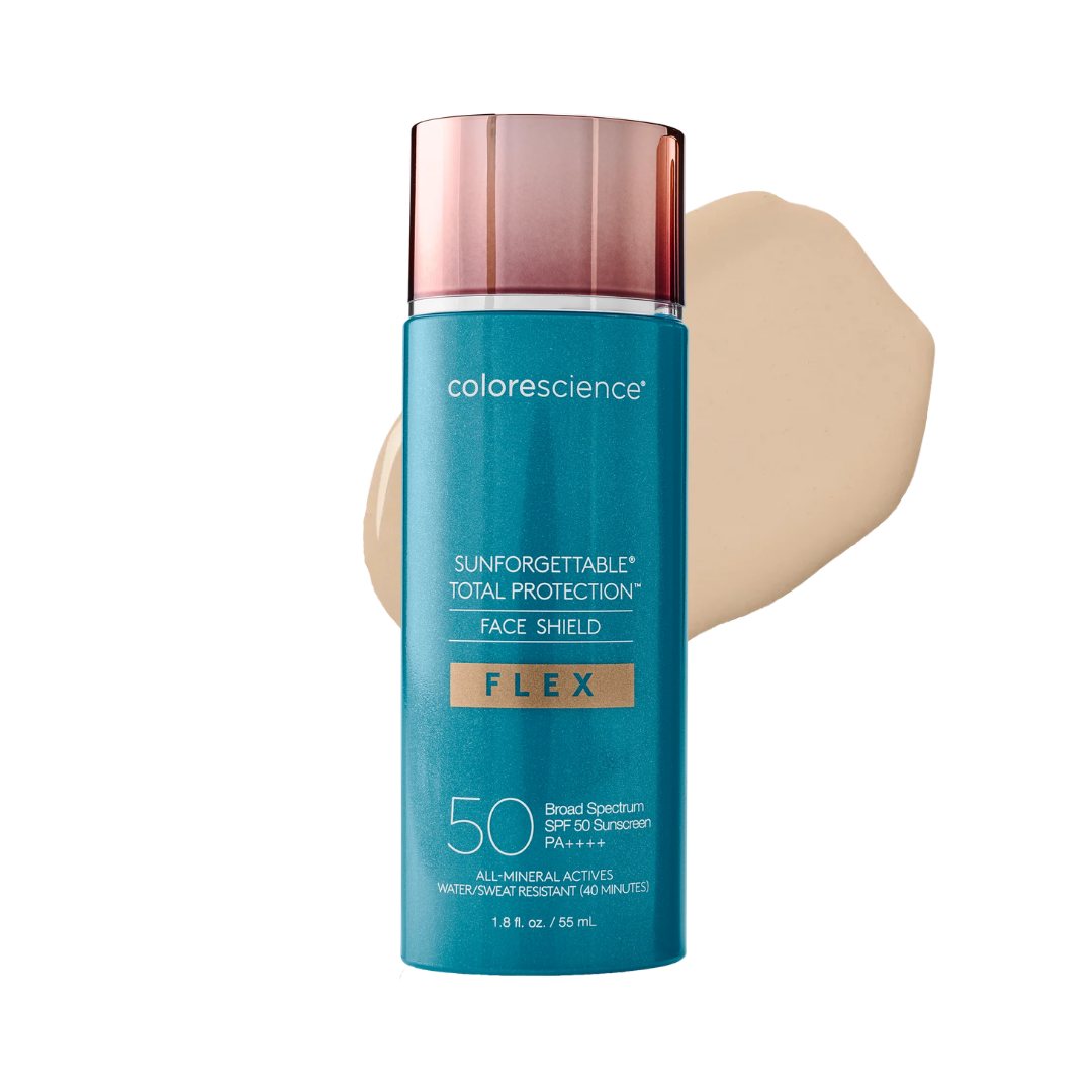 Colorescience Face Shield Flex Sunforgettable® Total Protection® SPF 50 - koloryzująca mineralna emulsja ochronna do twarzy 55 ml