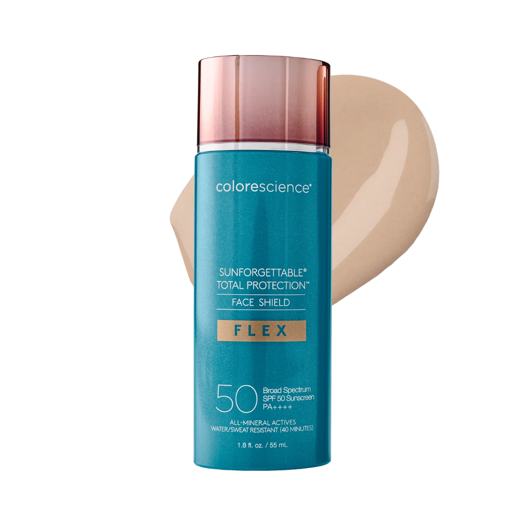 Colorescience Face Shield Flex Sunforgettable® Total Protection® SPF 50 - koloryzująca mineralna emulsja ochronna do twarzy 55 ml