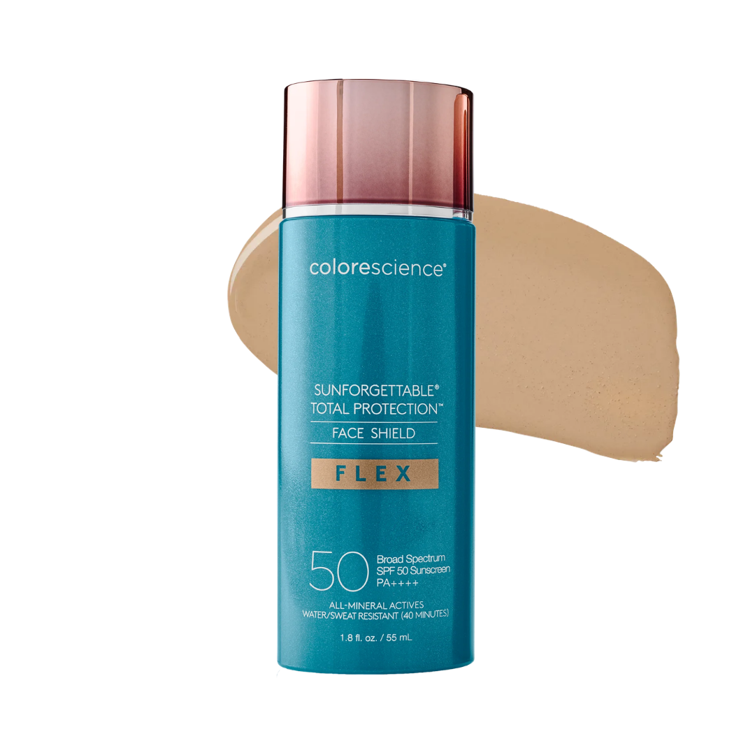 Colorescience Face Shield Flex Sunforgettable® Total Protection® SPF 50 - koloryzująca mineralna emulsja ochronna do twarzy 55 ml