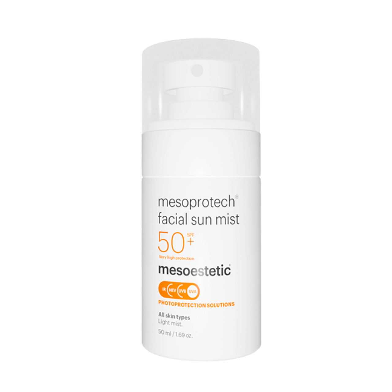 Mesoprotech antiaging face mist SPF50+ Mesoestetic 50 ml – przeciwstarzeniowa mgiełka ochronna SPF 50+