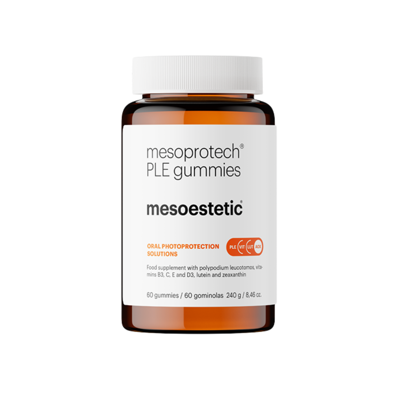 Mesoprotech Gummies Mesoestetic 60 kaps. – suplement wspierający skórę chronioną przed słońcem