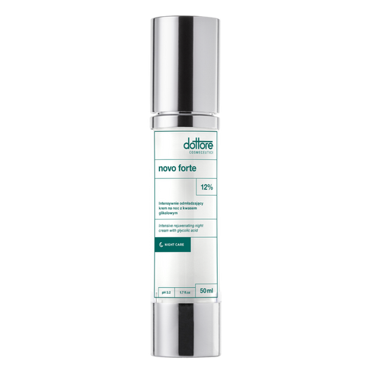 Novo Forte Dottore 50 ml – intensywnie odmładzający krem na noc z 12% kwasem glikolowym