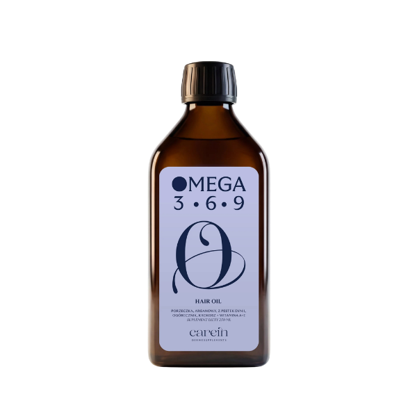 Omega 3-6-9 Hair Oil Carein 250 ml – olej funkcjonalny wspierający kondycję włosów i skóry głowy