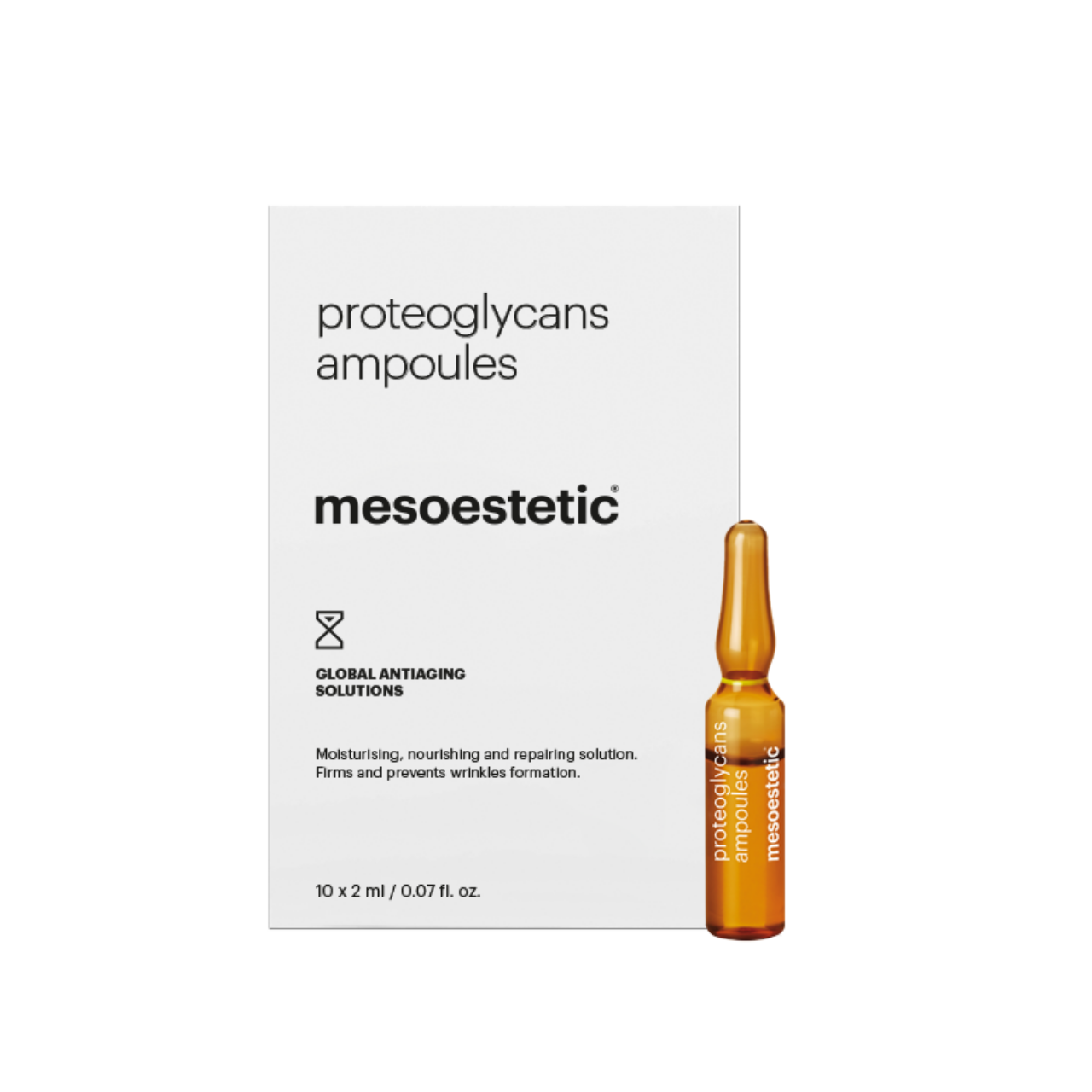 Ampułki Proteoglikany Mesoestetic 10 x 2 ml – nawilżająco-wypełniające ampułki