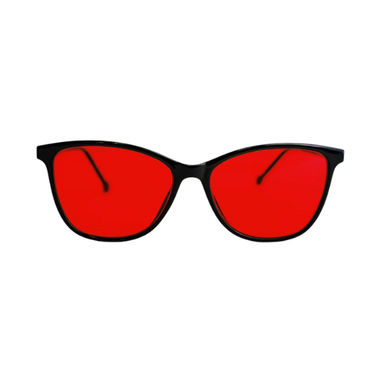 Red Basic Dermomedica – Okulary z czerwonymi soczewkami wspierające rytm okołodobowy, regulację hormonalną i procesy slow-aging