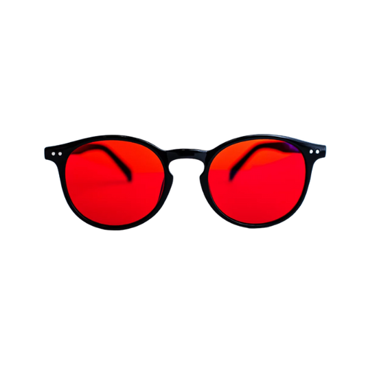 Red Challenge Dermomedica – Okulary z czerwonymi soczewkami wspierające rytm okołodobowy, regulację hormonalną i procesy slow-aging