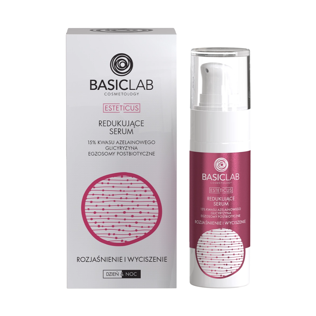 Redukujące serum 15% kwasu azelainowego BasicLab 30 ml – rozjaśnienie i wyciszenie