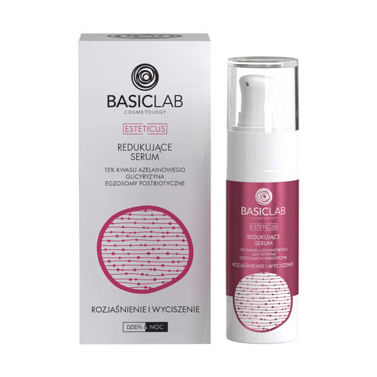 Redukujące serum 15% kwasu azelainowego BasicLab 30 ml – rozjaśnienie i wyciszenie