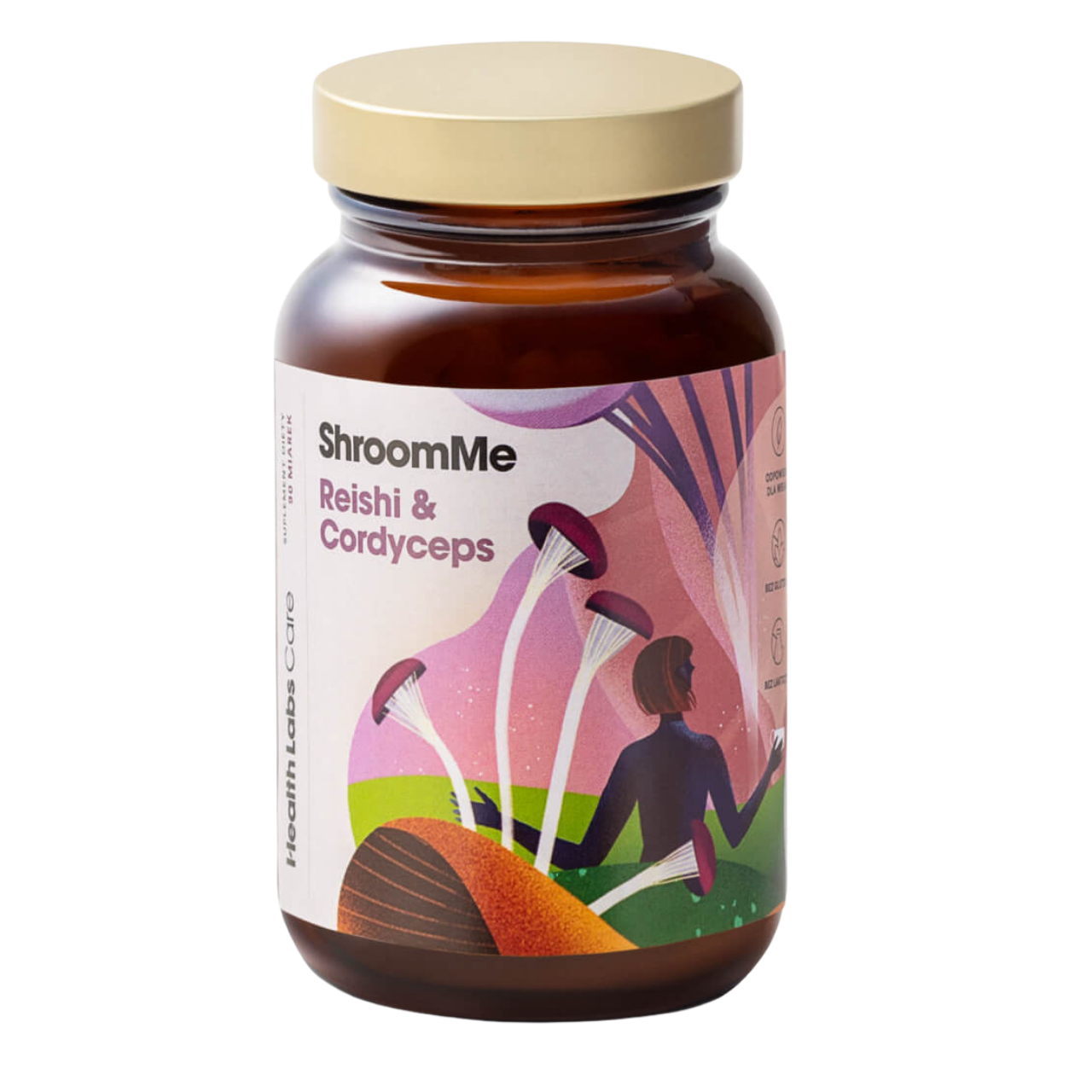 ShroomMe Reishi & Cordyceps Health Labs Care - suplement diety 90 porcji