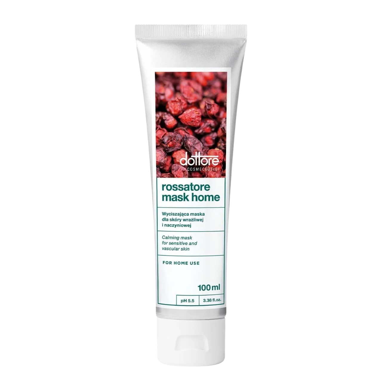 Rossatore Mask Home Dottore 100 ml – wyciszająca maska do skóry wrażliwej i naczynkowej