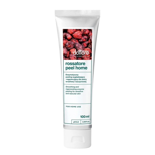Rossatore Peel Home Dottore 100 ml – enzymatyczny peeling wygładzająco-regenerujący dla skóry wrażliwej i naczynkowej