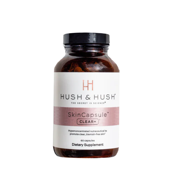 Skin Capsule Clear+ Hush & Hush 60 kaps. – suplement wspierający skórę z trądzikiem i niedoskonałościami