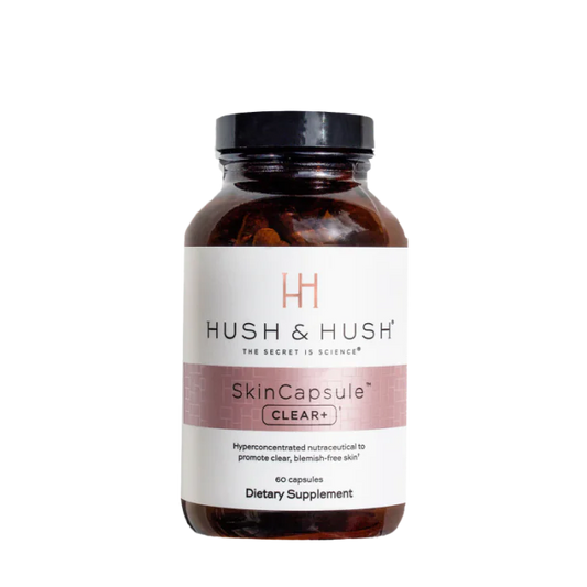 Skin Capsule Clear+ Hush & Hush 60 kaps. – suplement wspierający skórę z trądzikiem i niedoskonałościami