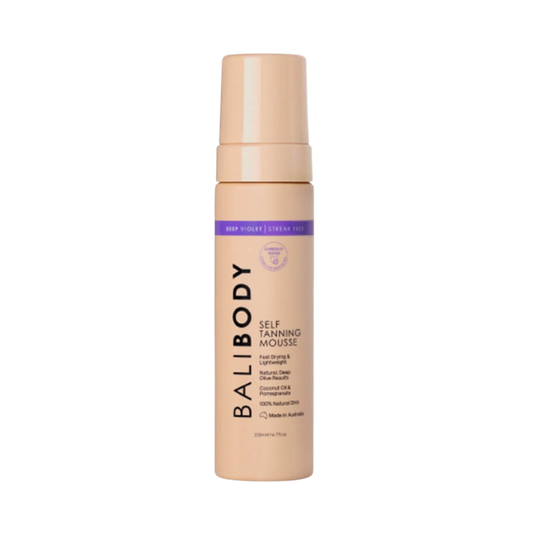 Self Tan Mousse Deep Violet Bali Body 200 ml – pianka samoopalająca na bazie fioletowej