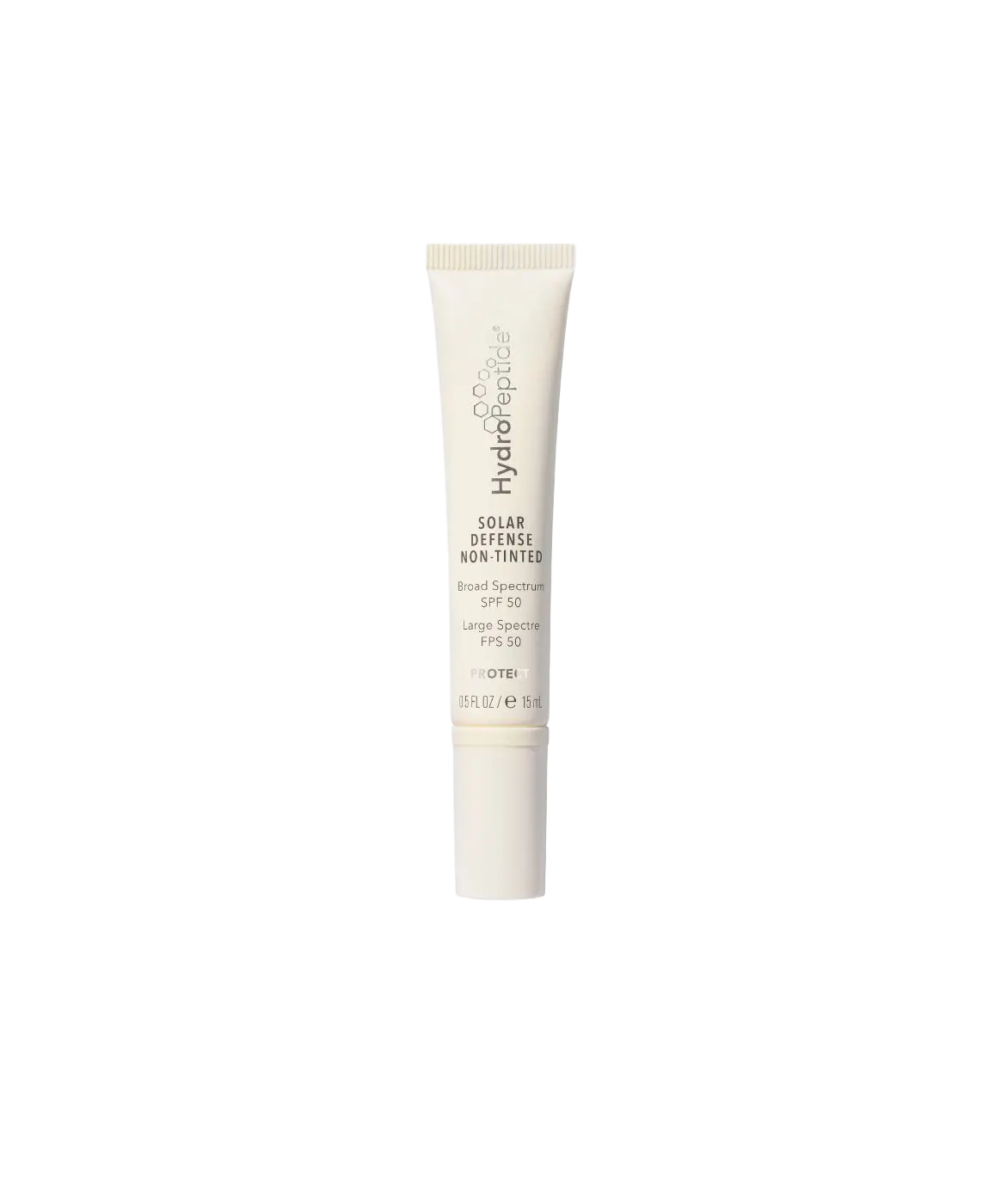 Solar Defense Non-Tinted Sunscreen SPF 50 HydroPeptide – krem ochronny do twarzy z filtrem SPF 50