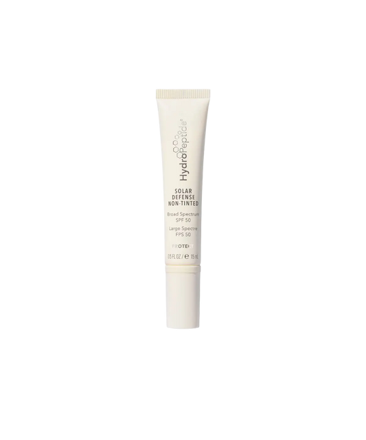 Solar Defense Non-Tinted Sunscreen SPF 50 HydroPeptide – krem ochronny do twarzy z filtrem SPF 50