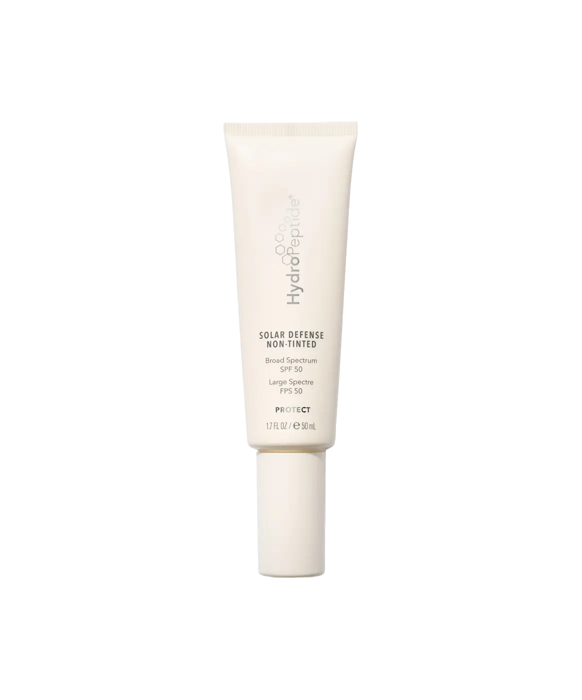 Solar Defense Non-Tinted Sunscreen SPF 50 HydroPeptide – krem ochronny do twarzy z filtrem SPF 50