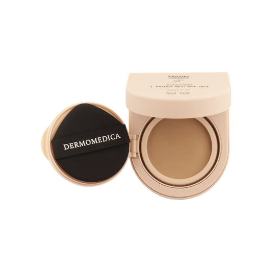 Sunscreen Perfect Skin SPF 50+ Dermomedica 9,3 g – kompakt SPF 50+ wyrównujący koloryt skóry