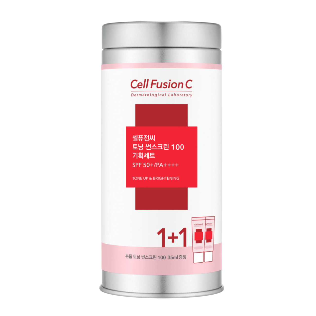 Toning Sunscreen 100 SPF 50+ PA++++ Cell Fusion C 2 x 35 ml - krem z filtrem