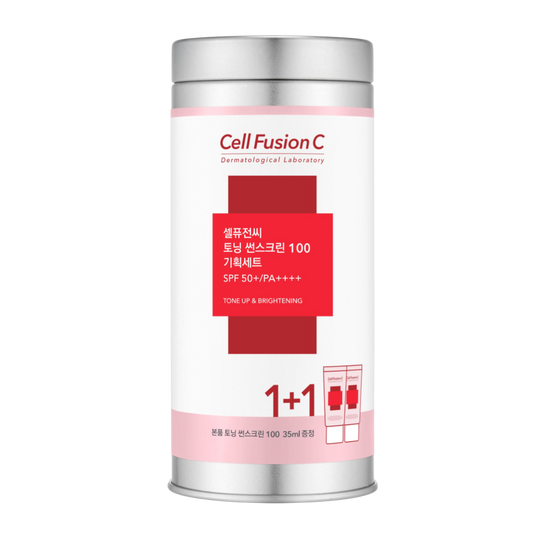 Toning Sunscreen 100 SPF 50+ PA++++ Cell Fusion C 2 x 35 ml - krem z filtrem